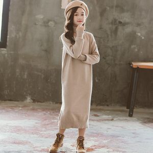 Meisjes Trui 2022 Herfst En Winter Koreaanse Lange Stijl Tiener Meisjes Truien Kids Meisjes Mode Coltrui Zachte, #9132