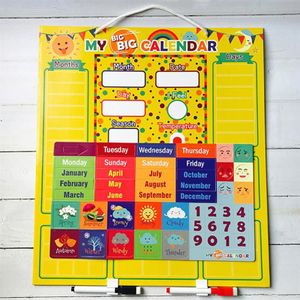 Engels Weer Kalender Speelgoed Grappige Kalender Magnetische Plaat Speelgoed Creatieve Kalender Cognitieve Speelgoed Vroege Educatief Kalender Speelgoed