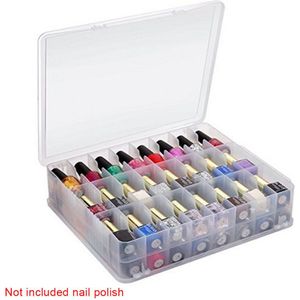 HOUSEEN - Nagellak Organizer - Transparant - 48 Flessen - Draagbare Gel Holder
