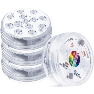 Led Licht Zwembad Lamp IP68 Waterdichte Afstandsbediening Dompelpomp Licht Met Zuignappen Vijver Voor Zwembad, Aquarium Fontein