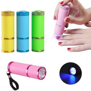 Biutee 1 Pcs Nail Droger Mini LED Zaklamp UV Lamp Draagbare Voor Nail Gel Snelle Droger Cure 4 Kleuren Nail gel Cure Manicure Tool