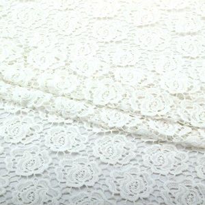 ShuanShuo Geborduurde polyester kant kleding stof melk zijde materiaal water oplosbare kant doek borduren kant 110*50cm