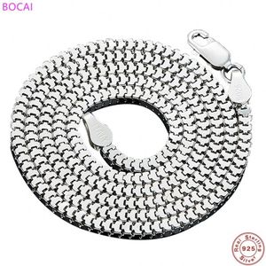 Bocai S925 Sterling Zilveren Ketting Voor Mannen En Vrouwen Sleutelbeen Ketting Mode Populaire Thai Zilveren Ketting Sieraden