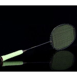 Graphite Enkele Badminton Racket Professionele Carbon Fiber Badminton Racket Met Draagtas