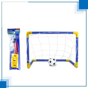 Vouwen Mini Voetbal Bal Doelpaal Net Set Pomp Kids Sport Games Speelgoed Kind Plastic Voetbal Trainingsapparatuur