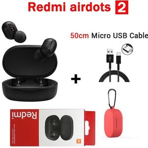 Originele Xiaomi Redmi Airdots 2 Tws Bluetooth 5.0 Draadloze Bluetooth Oortelefoon Stereo Bass Oordopjes