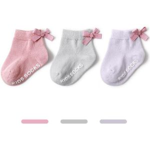 3 Paren/partij Baby Sokken Zoete Bloem Kant Baby Kids Ankle Sokken Anti-Slip Vloer Sokken Voor Jongen En meisjes Neonato Socken