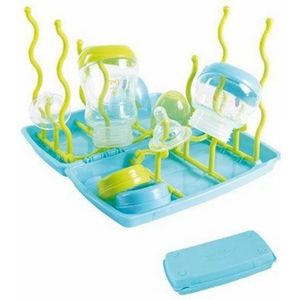 Pasgeborene babyvoeding cup fles droogrek nippler fopspeen houders hangers voor spenen droger escurridor biberones