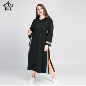 Tuhao Lente Office Lady Casual Gebreide Trui Jurk Voor Vrouwen Vrouwelijke Lange Mouw Jurk Moeder Mom Hoodies Jurken WM47