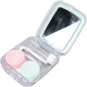 Contact Lens Case Duurzaam Buitenste Doos Leuke Contact Lens Storage Container Mintgroen Pincet Voor Dagelijks Gebruik Voor Vrouwen