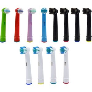 12x Precision Clean Opzetborstels + Kinderen + Bamboe Houtskool Voor Oral B Elektrische Tandenborstel Voor Care 500, 550, 1000, 3000