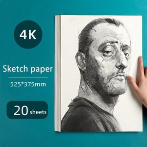 8K/4K/A3 Schets Papier Verdikte 160 Gram Student Handgeschilderde Gouache Papier Professionele Tekening papier Schetsboek Art Supplies