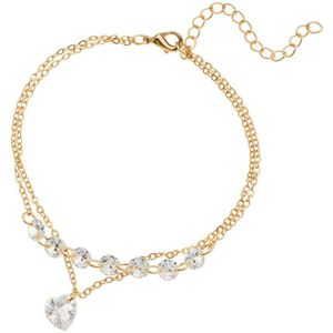 RscvonM Elegante Deluxe Gold Kleur Rhinestone Crystal Armband Bangle Sieraden Voor Vrouwen Girl Chain Sieraden Pulseiras Bijoux