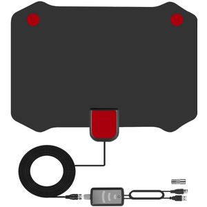 HDTV023 25dB Indoor Digitale Tv Antenne Digitale Hdtv Antenne 120 Mijl Met Signaalversterker Booster Tv Radius Vhf Uhf Antenne