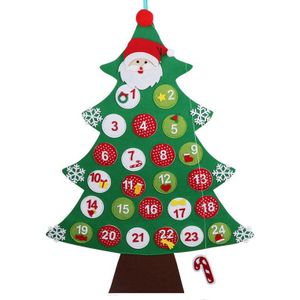 OurWarm 24/31pcs Nummer Zak Kerst Advent Kalender DIY Vilt Countdown Kalender Guirlande Zak Jaar Kerst decoratie