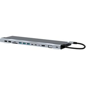 11 In1 Usb Hub C Hub Multi Usb 3.0 Hdmi Adapter Dock USB-C Type C 3.1 Splitter 3 Port usb C Hub Voor Macbook Pro Accessoires