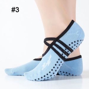 Professionele Sport Yoga Sokken Slipper Voor Vrouwen Anti Slip Dame Demping Bandage Pilates Sok Ballet Hak Dans Protector