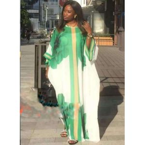 Vrouwen Lange Jurken O Hals Maxi Met Bloem Slanke Maxi Plus Size Dames Casual Mode Vestidos Afrikaanse Vrouwelijke Gewaden Gewaad jurk