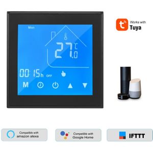 Wifi Slimme Thermostaat Temperatuur Controller Week Programmeerbare Water Verwarming Tuya App Controle Compatibel Met Alexa Google Thuis