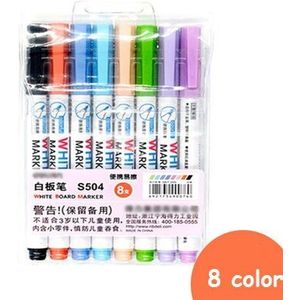 8 Of 12 Kleuren White Board Maker Pen White Board Whiteboard Marker Vloeibare Krijt Uitwisbare Glas Keramiek Maker Pen wissen