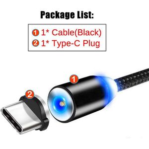 Usb Type-C Ronde Magnetische Opladen Plug Voor Huawei Honor 30 20 10 9 8 9X Pro 20S 30S V20 V30 X10 V6 Usb C Adapter Oplader Kabel