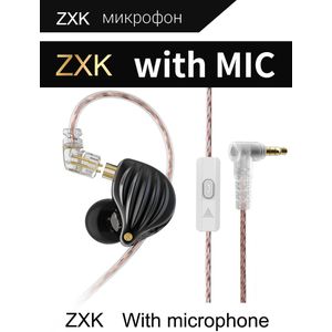 QKZ ZXK ZSN MT1 Pro Hi-FI 1DD Dynamic In-ear Earphone Drive HIFI Bass Metal Monitor Running Sport Earphones Headphone TA1 BA15