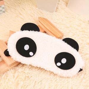Panda Slapen Oogmasker Gezichtsmasker Blindfold Eyeshade Leuke 4 Patronen Eyemask Wit Katoen + Rubber Band Grote Verkoop