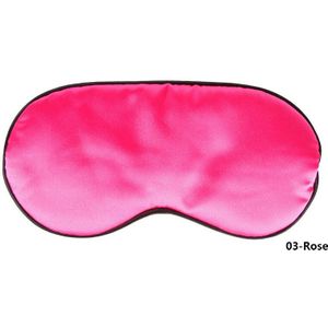 1Pc Pure Zijde Sleep Rest Eye Mask Travel Relax Aid Blinddoeken Eye Aid Blinder Gewatteerde Shade Cover Slapen aid Soft Eye Mask