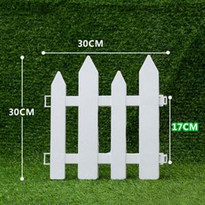 Witte Pvc Plastic Hek Europese Stijl Voor Tuin Oprit Poorten Kerstboom