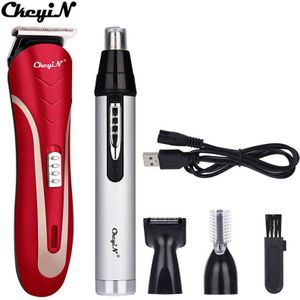 Oplaadbare Scheerapparaat Clipper Professionele Haar Trimer Cordless heren Snijden Baard Scheermes Neus Oorhaar Remover Wenkbrauw Cutter