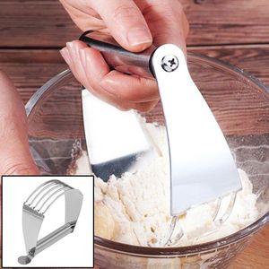 Stainless Steel Butter Baking Tool Dough Blender Durable Anti Slip Manual Confection Pastry Cutter Chef 5 Blades
