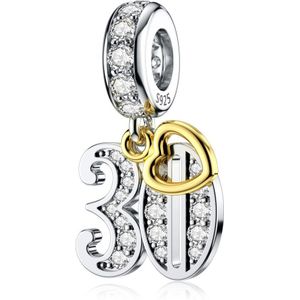 Jiayiqi Speciale Betekenis Digitale Charms 925 Sterling Zilver Cz Kralen Fit Vrouwen Bedels Armbanden Diy Sieraden Maken