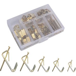 130 Stks/set Heavy Duty Schilderijenhangers Met Nagels Foto Haken Schilderij Opknoping Professionele Foto Opknoping Kit