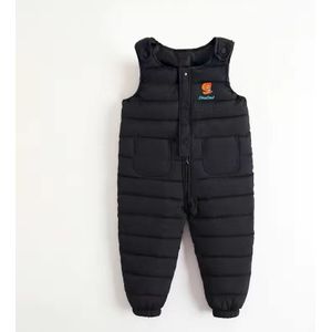 Kinderen Winter Warm Overalls Jongens Winter Dikke Broek Down Katoen Kids Overalls Voor Meisjes 0-5 Jaar Kinderen Jumpsuit broek