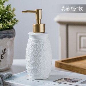 250-350ml Badkamer Accessoires Keramische Lotion Essentie Gel fles Zeepdispenser voor Keuken Badkamer Home Decoratie