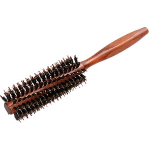 6 Soorten Rechte Twill Haar Kam Natuurlijke Varkenshaar Rollen Borstel Ronde Vat Blazen Curling Diy Kappers Styling Tool