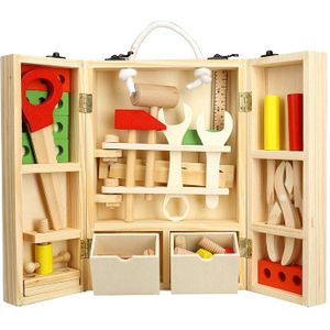 Diy Puzzel Smulation Houten Kinderen Familie Speelgoed Reparatie Kits Intellectuele Speelgoed Baby Educatief Speelgoed