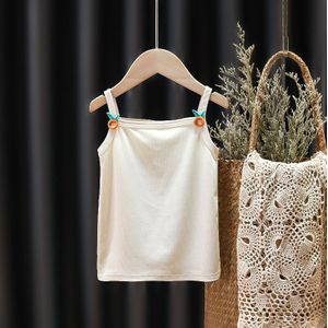 Mode Zomer Dunne Baby Meisjes Vest Hemdje Effen Kleur Kinderen Undershirts Tops Peuter Kids T-shirts Prinses Singlet Tanks