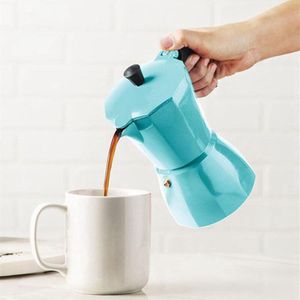 Latte Mokka Koffiezetapparaat Italiaanse Moka Espresso Cafeteira Percolator Pot Kookplaat Koffiezetapparaat 150Ml