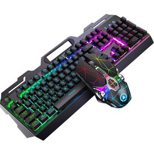 104 Toetsen Rgb Aluminium Gaming Toetsenbord En Rgb Gaming Muis Set