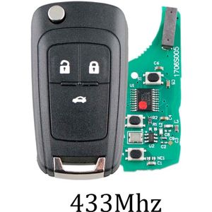 2 Knoppen 433Mhz Afstandsbediening Sleutel Voor Opel Vauxhall Astra J Corsa E Insignia Zafira C Transponder chip ID46 Originele Sleutel