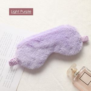 1Pc Unisex Zachte Faux Fur Slapen Ooglapje Shading Verstelbare Eyepatch Travel Cover Blindfold Eye Care Tools Voor Vrouwen mannen