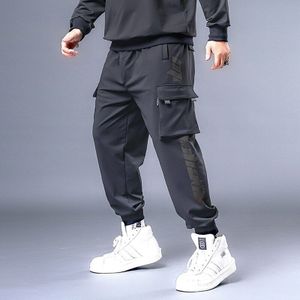 Baggy Broek Mannen Hip Hop Streetwear Cargo Broek Big Size 7XL Joggingbroek Mannelijke Jogger Oversize Broek Zwart HX531