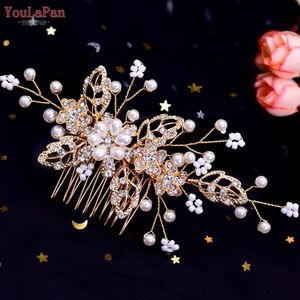 Topqueen HP77 Bruiloft Tiara Bridal Kammen Strass Bruiloft Hoofddeksels Bruiloft Haar Accessoires Bruids Hoofdtooi Bruiloft Haar Kam