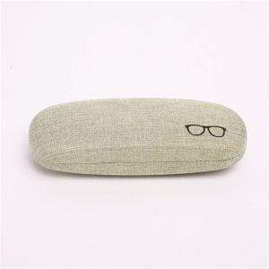 Bril Case Hard Shell Linnen Stoffen Eyewear Cases Cover Beschermende Voor Mannen Vrouwen Zonnebril Eyeglasse