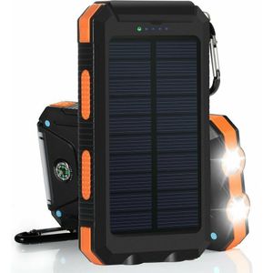 Solar Draagbare Waterdichte Draagbare Power Bank 30000 Mah Voor Alle Slimme Telefoon Batterij Powerbank Snelle Opladen Externe Batterij Led