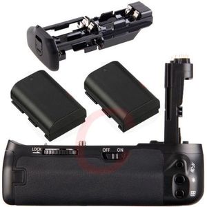 JINTU Pro 6D Verticale Sluiter Battery Grip Houder + 2 stuks LP-E6 batterijen Kit Voor Canon EOS 6D DSLR Camera als BG-E3 BGE3