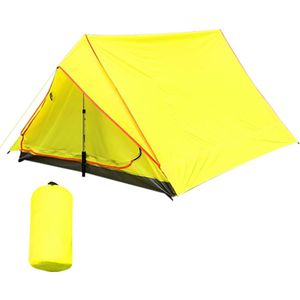 Ultralight Camping Tent Waterdichte Draagbare Onderdak Twee Persoon Backpacken Outdoor 2 Persoon Tent Piramide Tent