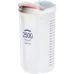 4Grids Plastic Keuken Granen Dispenser Opbergdoos Roterende Droog Voedsel Rijst Container Storage Case Meel Graan Opslag Fles Jar