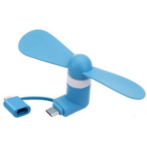 2 In 1 Mini Zachte Telefoon Ventilator, geschikt Voor Xiaomi Mobiele Telefoon En Apple Android Mini Handheld Cooling Mobiele Telefoon Ventilator